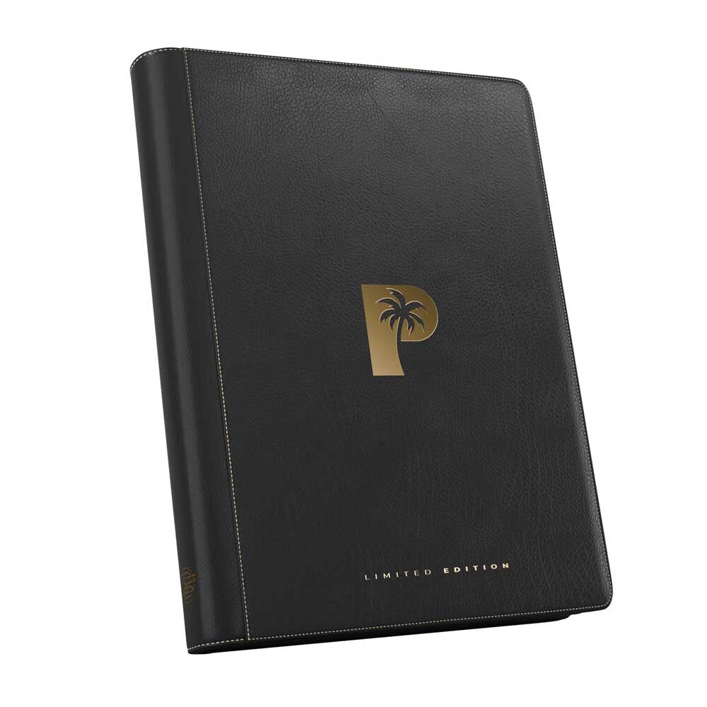 Palms Off: Mega Capacity - 16 Pocket Binder - Black and Gold (1280 slot)