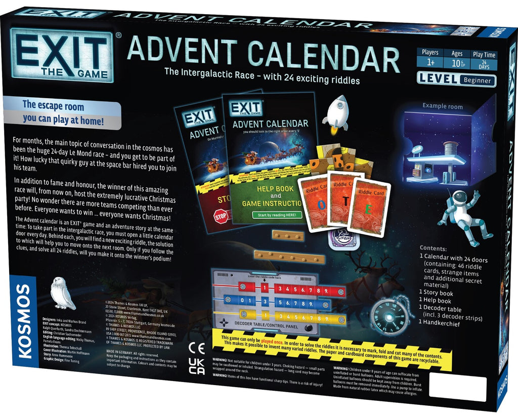 Exit the Game: Advent Calendar - The Intergalactic Race