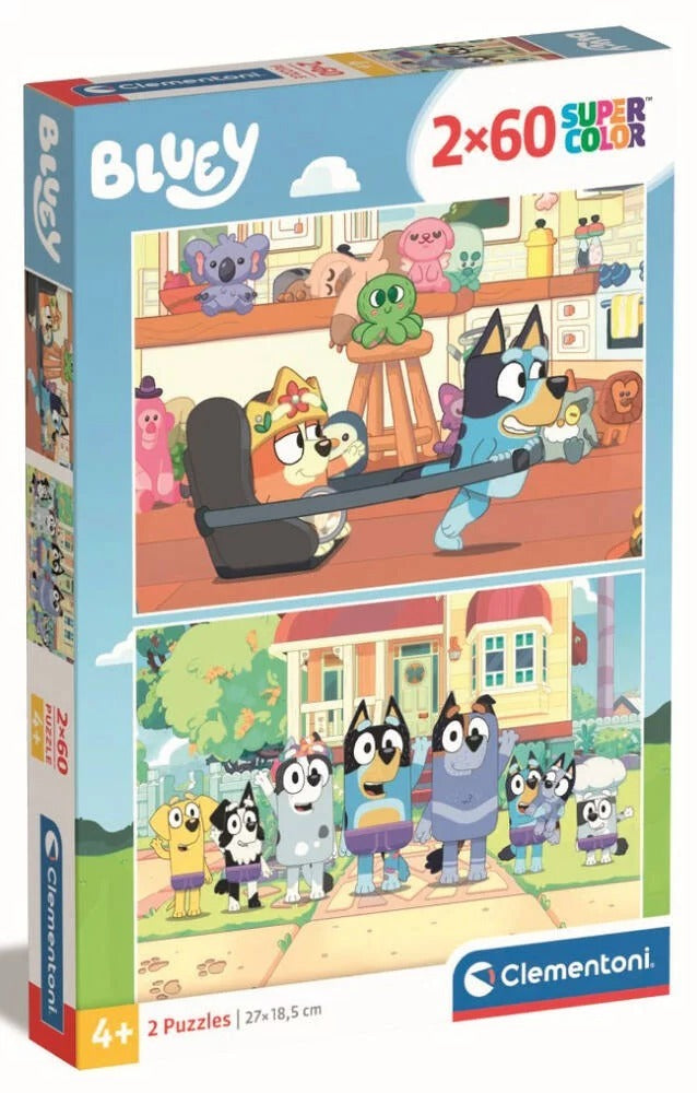 Clementoni: Bluey - Puzzles (2x60pc Jigsaws) Board Game
