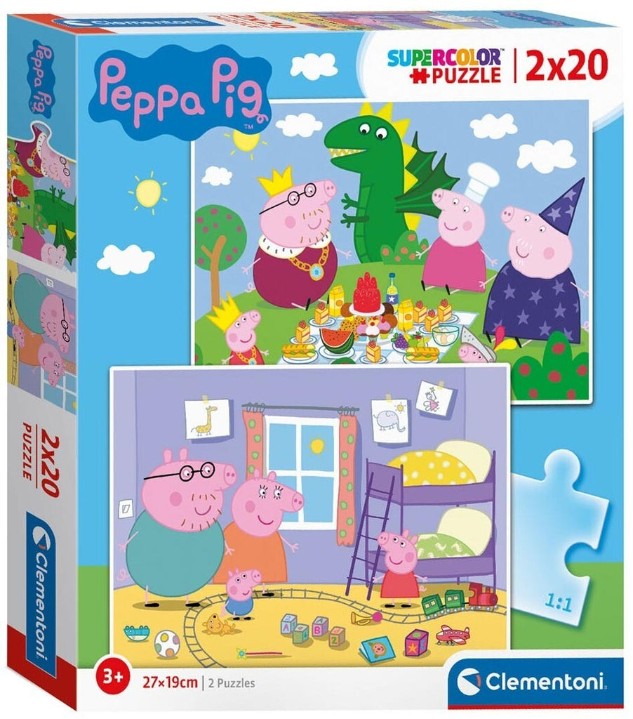 Clementoni: Peppa Pig - Puzzles (2x20pc Jigsaws) Board Game