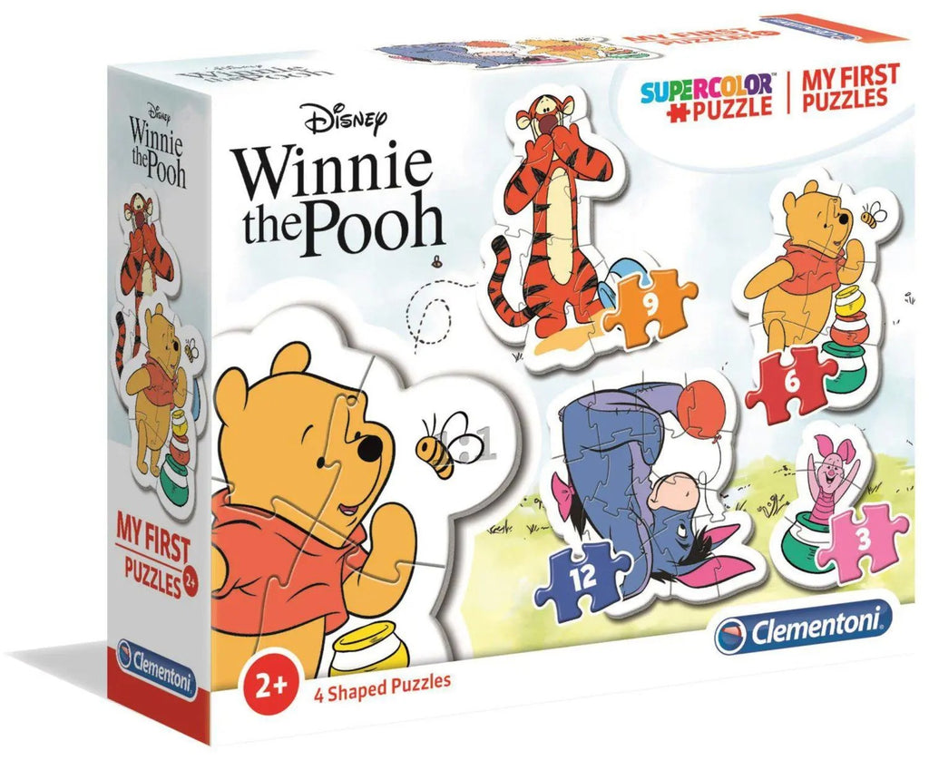 Clementoni: Winnie the Pooh My First - Puzzles (3, 6, 9, 12pc Jigsaws) Board Game