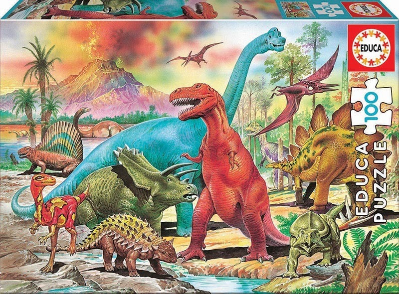 Educa: Dinosaurs - Puzzle (100pc Jigsaw) Board Game