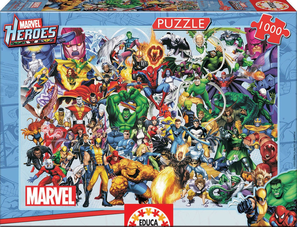 Educa: Marvel Heroes - Puzzle (1000pc Jigsaw) Board Game