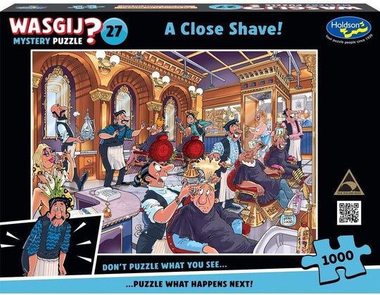 Wasgij Mystery #27: A Close Shave (1000pc Jigsaw) Board Game