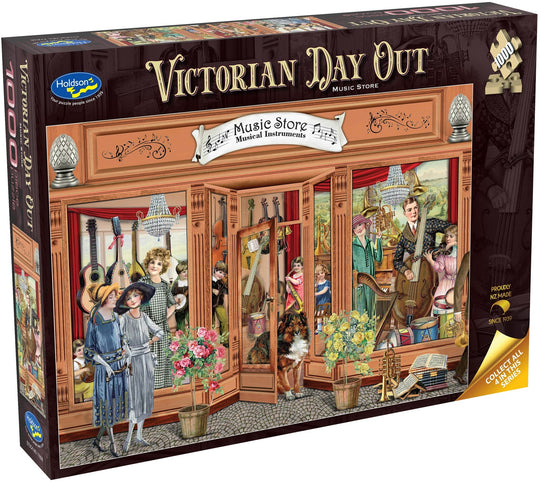 Victorian Day Out: Music Store - Puzzle (1000pc Jigsaw) Board Game