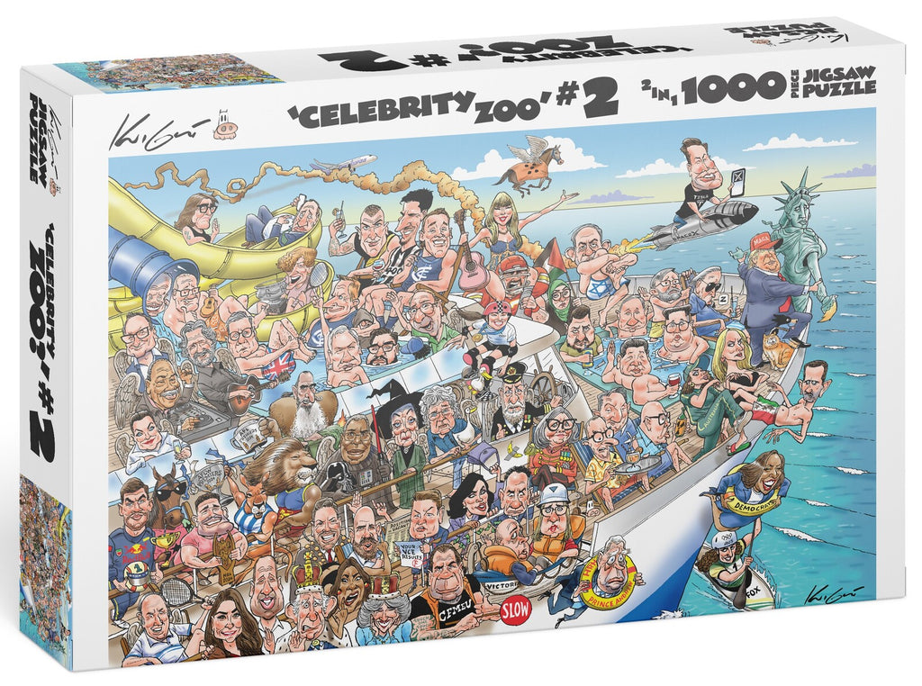 Celebrity Zoo: #2 - Puzzle (1000pc Puzzle) Board Game