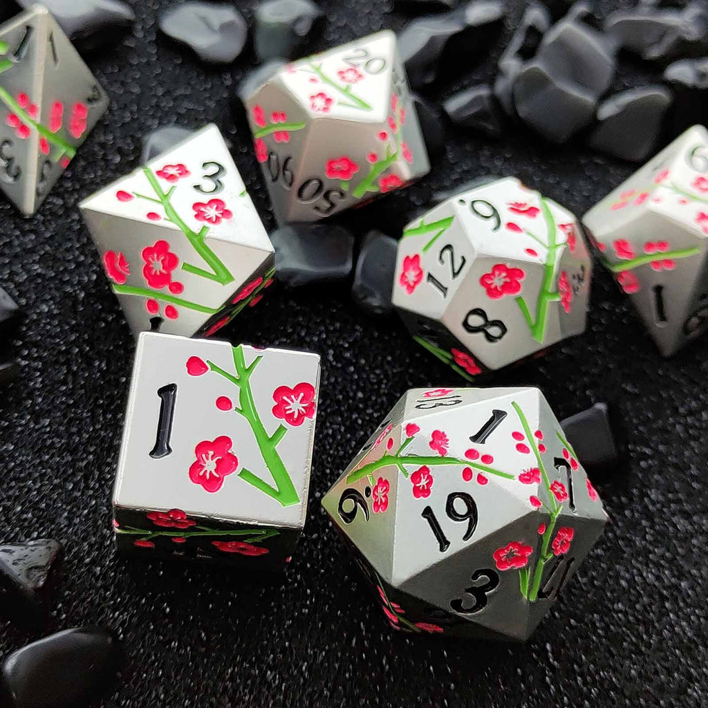 Dudley's Armoury - Persephone's Garden Metal Dice Set