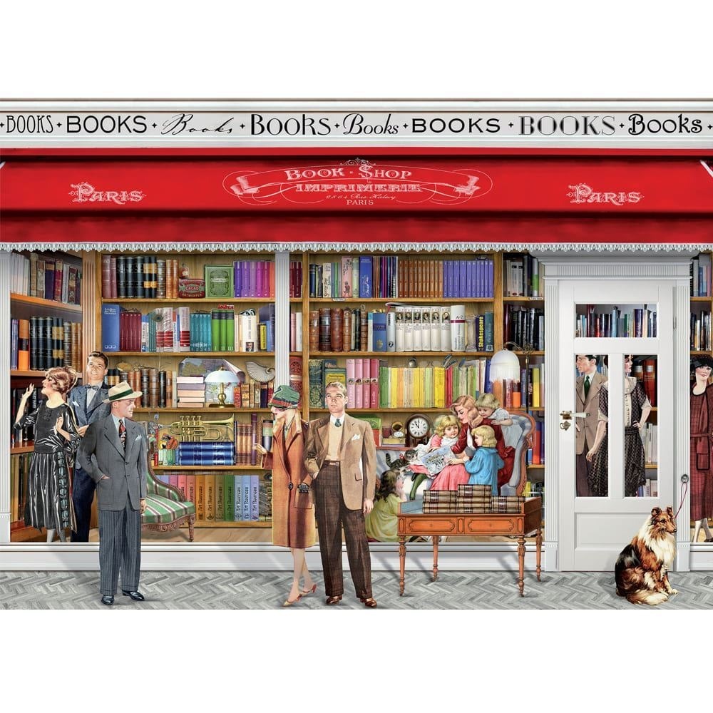 Victorian Day Out: Book Shop - Puzzle (1000pc Jigsaw) Board Game