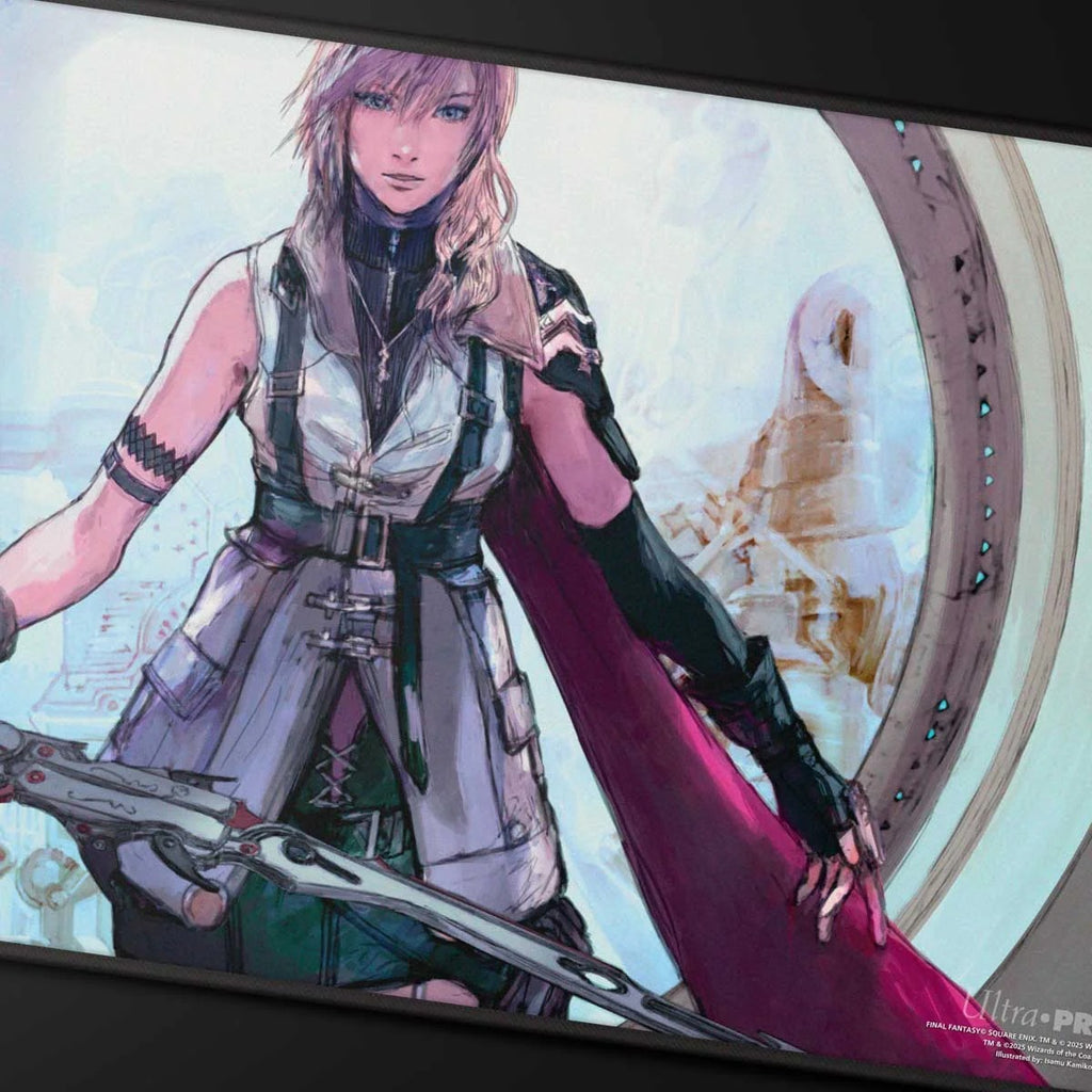 Ultra Pro: MTG x Final Fantasy - Black Stitched Playmat Premium (Lightning, Army of One)