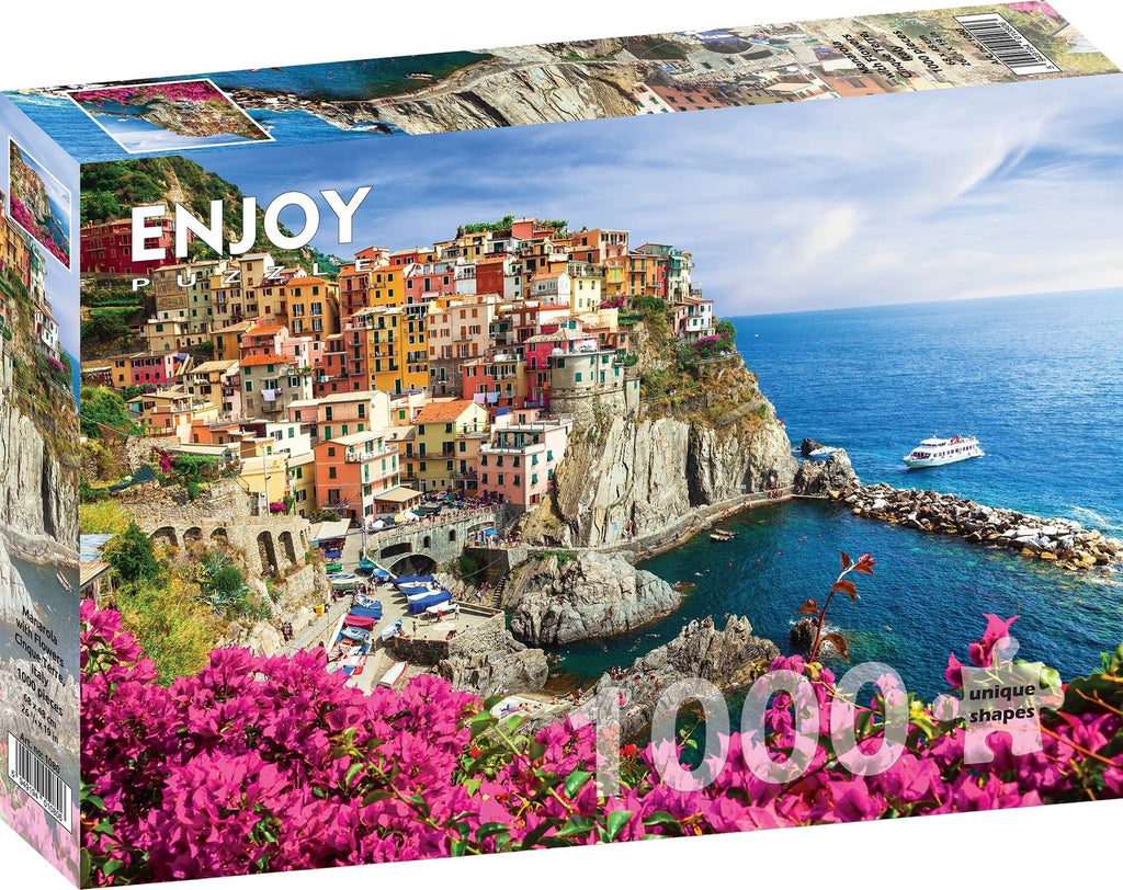 Enjoy Puzzle: Manarola, Cinque Terre Italy (1000pc Jigsaw) Board Game