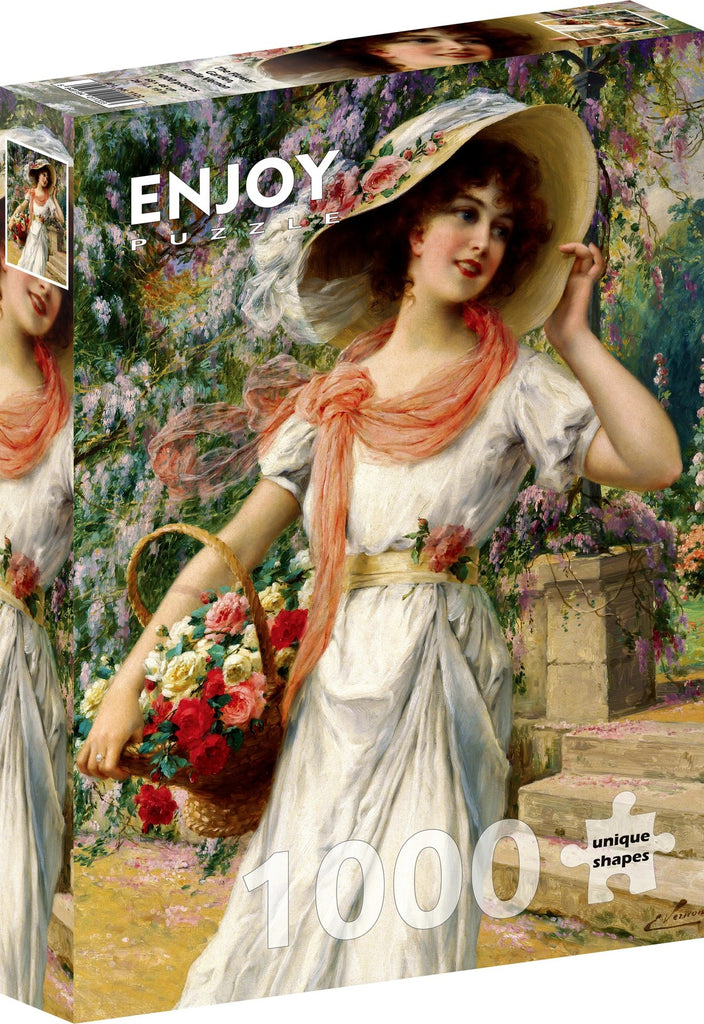 Enjoy Puzzle: Emile Vernon - The Flower Garden (1000pc Jigsaw) Board Game