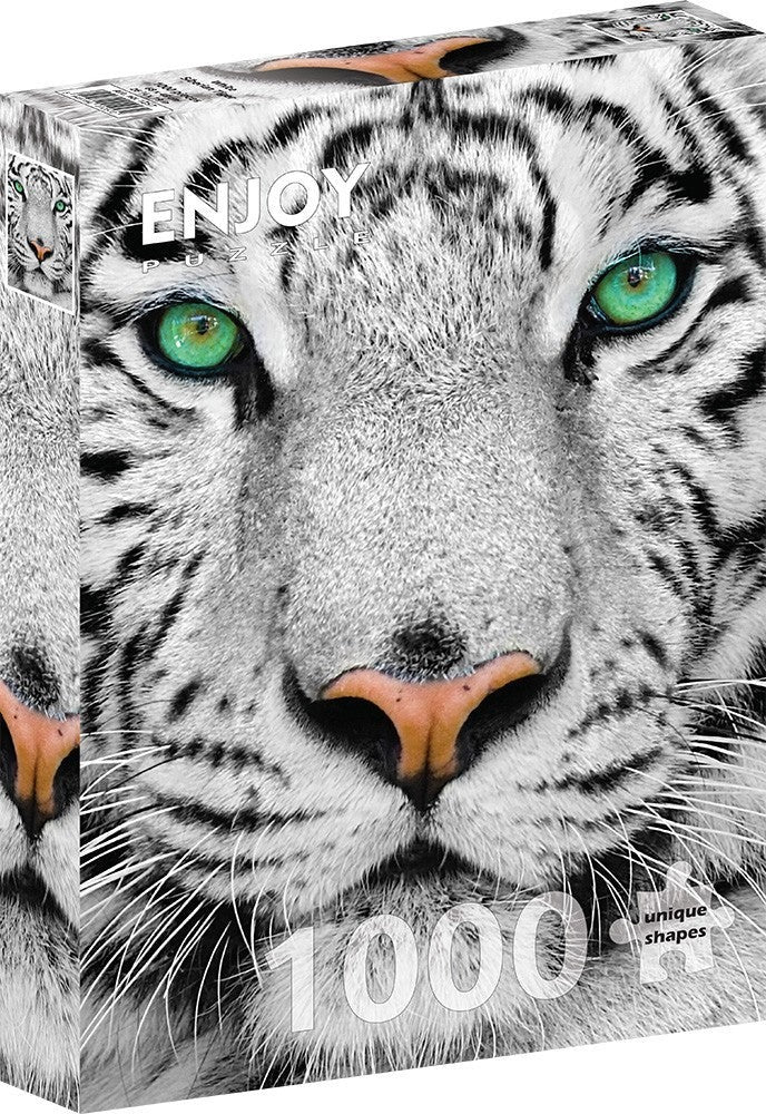 Enjoy Puzzle: White Siberian Tiger (1000pc Jigsaw) Board Game