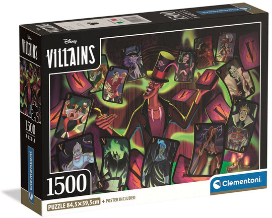 Clementoni: Disney Villains Puzzle (1000pc Jigsaw) Board Game
