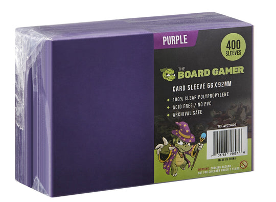 The Board Gamer: Purple - Card Sleeves (400)