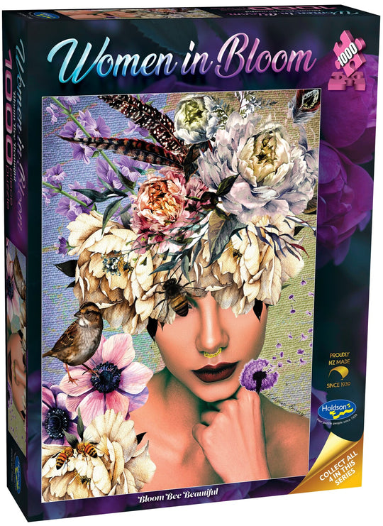 Holdson: Woman in Bloom - Bloom Bee Beautiful Puzzle (1000pc Jigsaw) Board Game