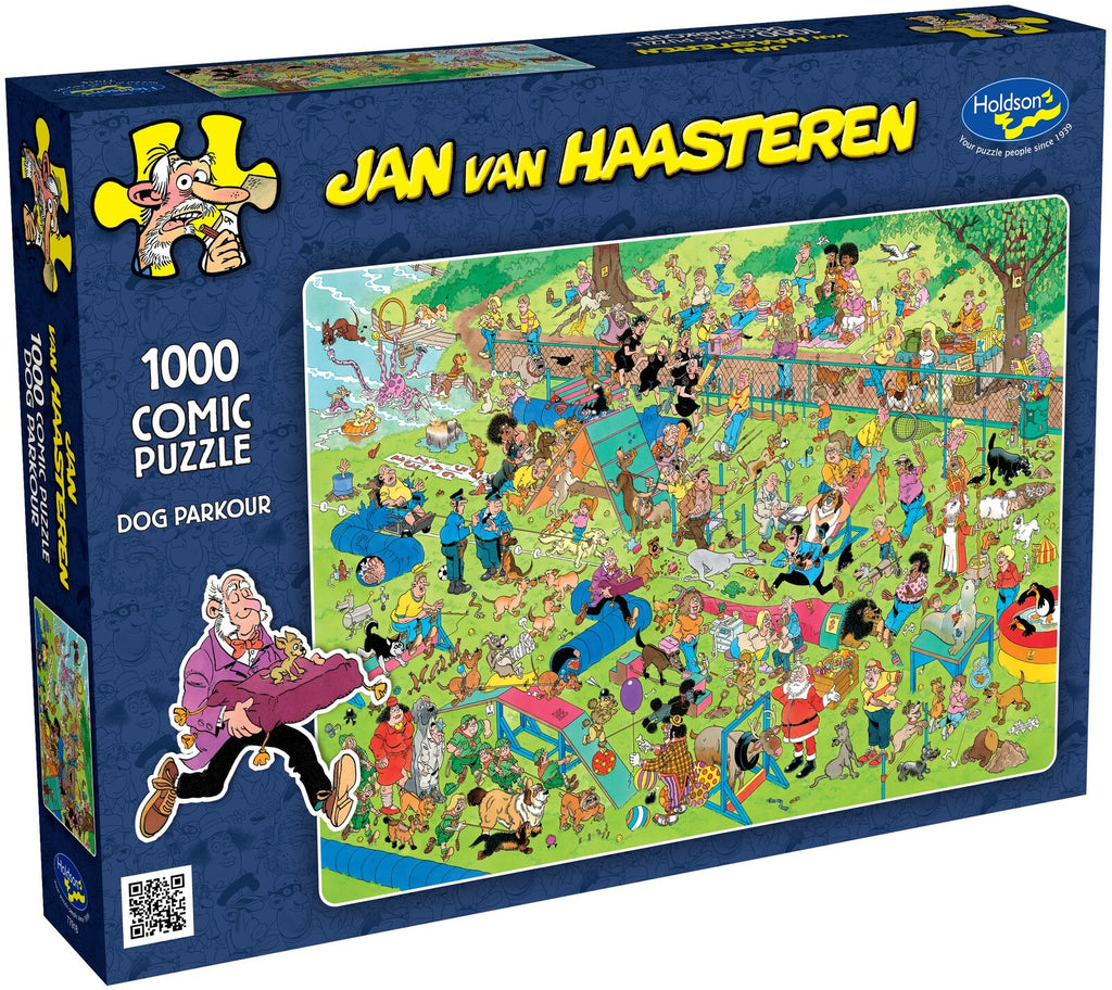 Holdson: Jan Van Haasteren - Dog Parkour Puzzle (1000pc Jigsaw) Board Game