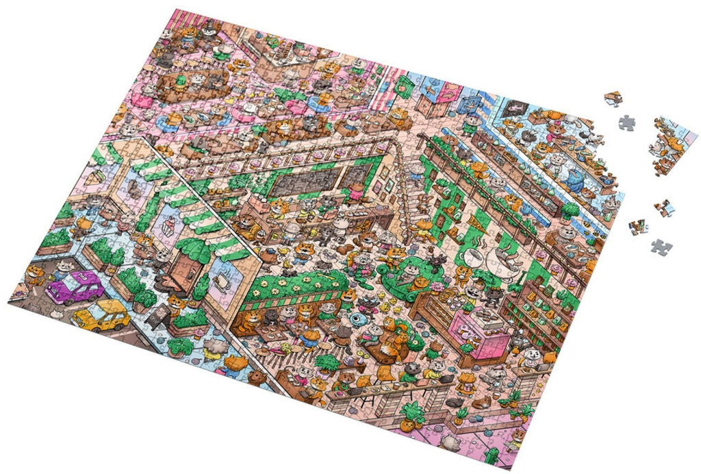 Vizzles: Kitty Cafe Puzzle (1000pc Jigsaw) Board Game