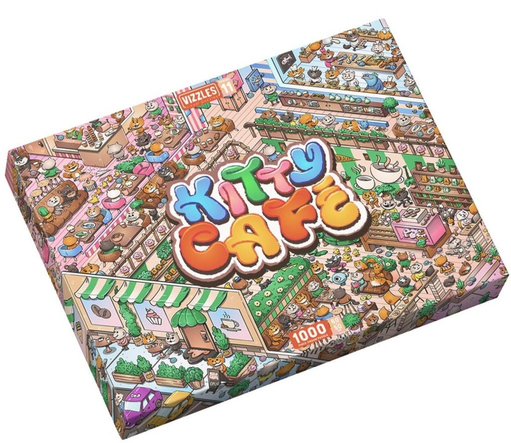 Vizzles: Kitty Cafe Puzzle (1000pc Jigsaw) Board Game