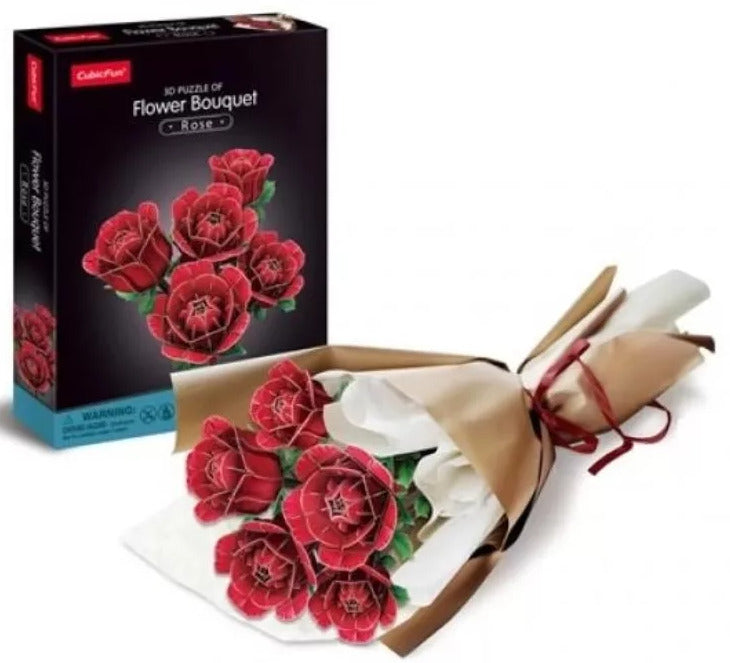 CubicFun: 3D Puzzle Flower Bouquet - Roses (312pc) Board Game