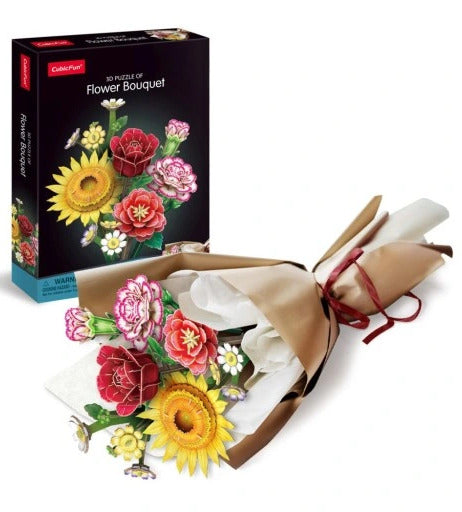 CubicFun: 3D Puzzle Flower Bouquet - Mixed Bouquet (285pc) Board Game