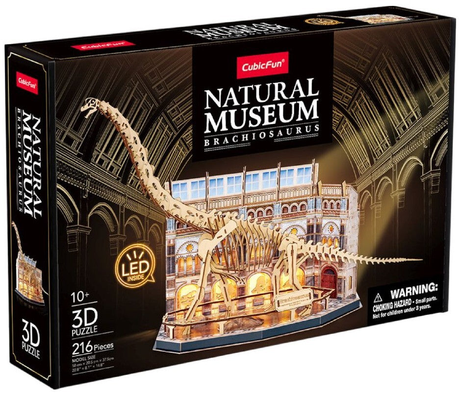 CubicFun: 3D Natural Museum - Brachiosaurus (312pc) Board Game