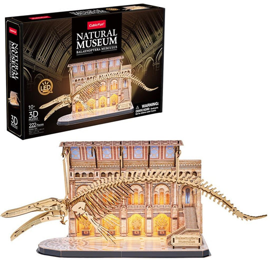 CubicFun: 3D Natural Museum - Blue Whale (285pc) Board Game