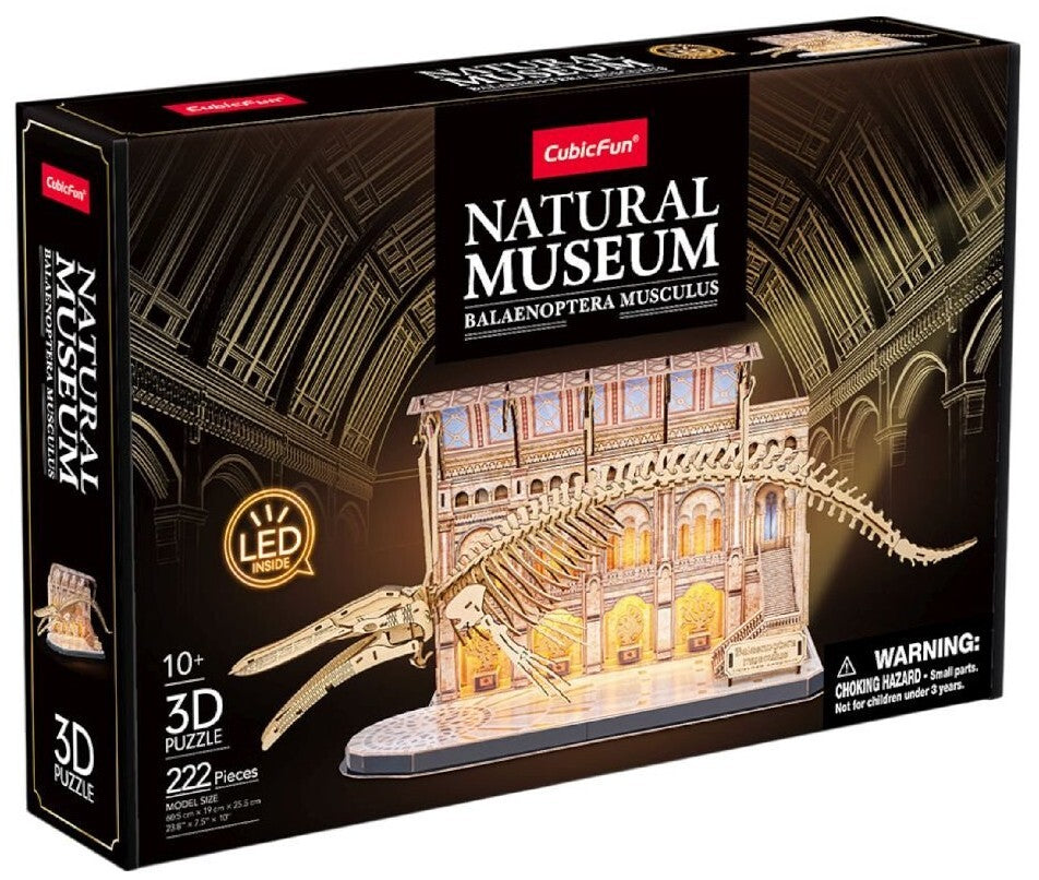 CubicFun: 3D Natural Museum - Blue Whale (285pc) Board Game