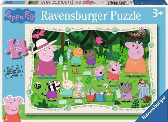 Ravensburger: Peppa Pig Recycle Together! Puzzle (35pc Jigsaw) Board Game