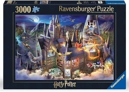 Ravensburger: Harry Potter - Hogwarts Castle Cutaway Puzzle (3000pc Jigsaw) Board Game