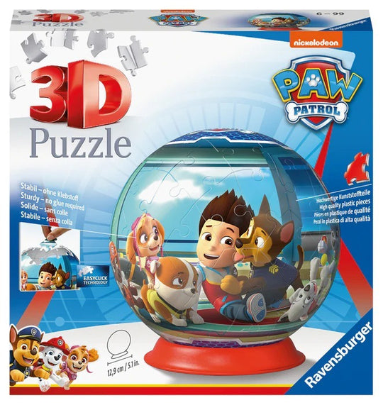 Ravensburger: Paw Patrol - 3D Puzzlball (72pc Jigsaw) Board Game