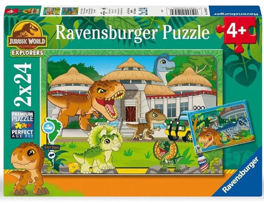 Ravensburger: Jurassic World Livin' the Wild Life! - 2in1 Puzzle Box (2x49pc Jigsaws) Board Game