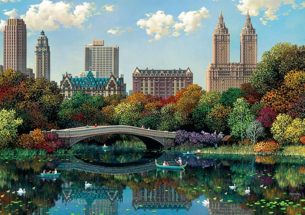 Ravensburger: New York Central Park Bow Bridge Puzzle (1000pc Jigsaw) Board Game