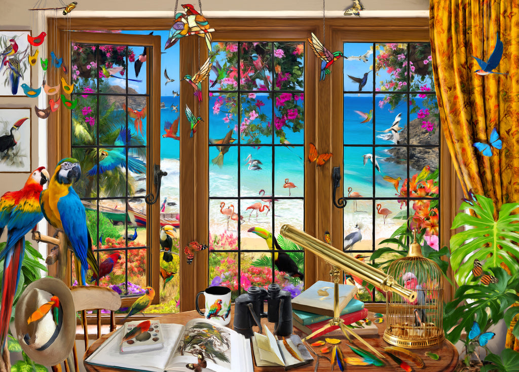 Holdson: Outside my Window - Birdwatchers View Puzzle (1000pc Jigsaw) Board Game