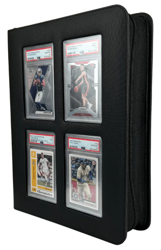 EVORETRO: Premium Card Slab Binder (with Window) - Black