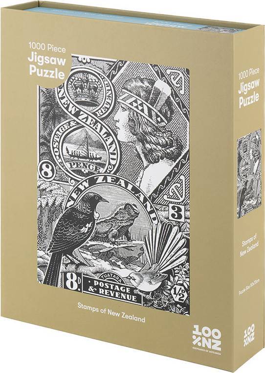 100%NZ: Stamps of New Zealand Puzzle (1000pc Jigsaw) Board Game