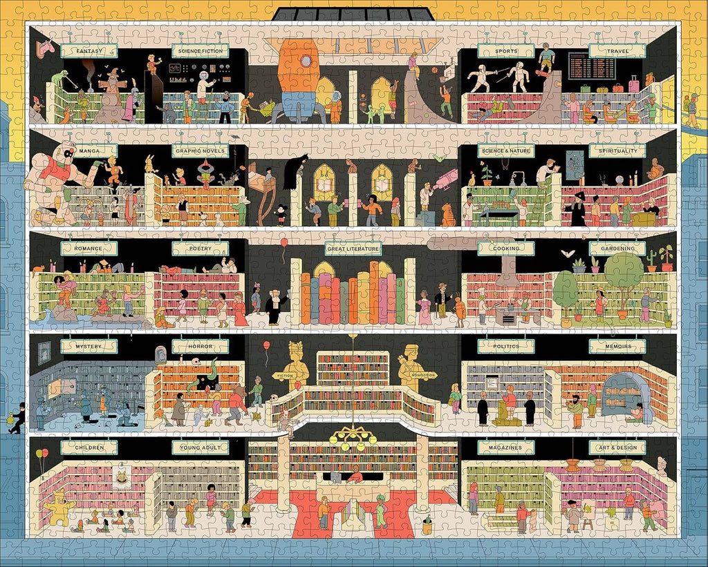 Princeton Architectural Press: In the Bookstore Puzzle (1000pc Jigsaw) Board Game