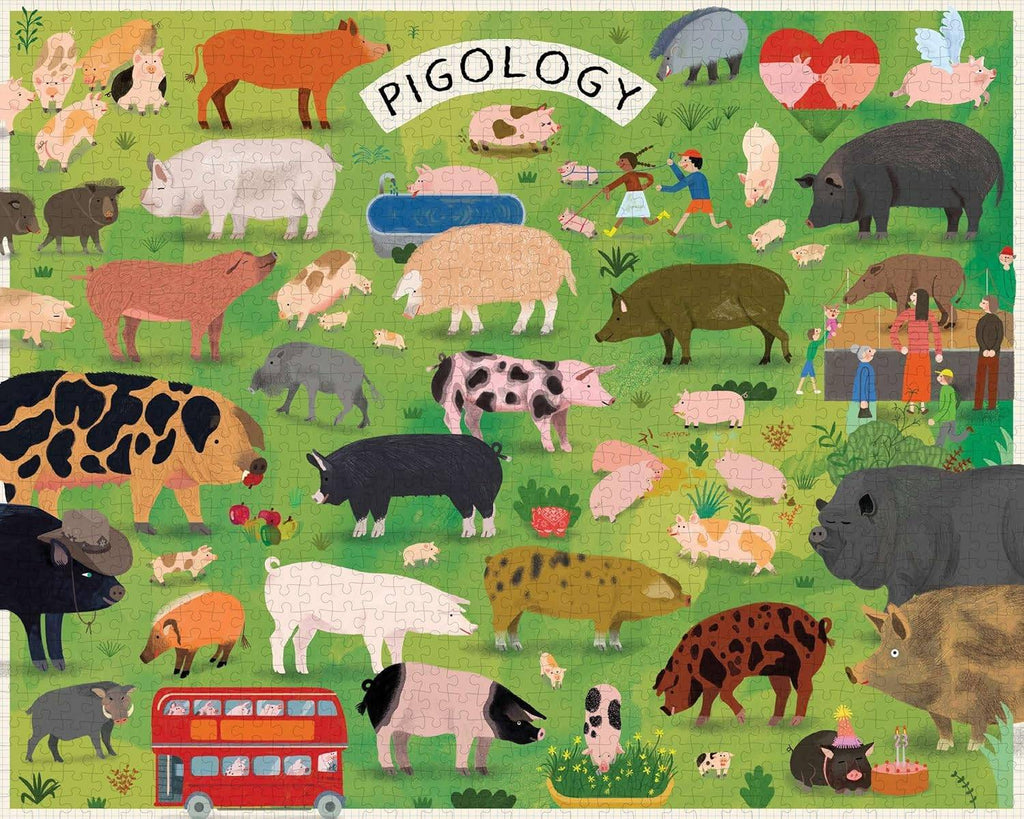 Princeton Architectural Press: Pigology Puzzle (1000pc Jigsaw) Board Game