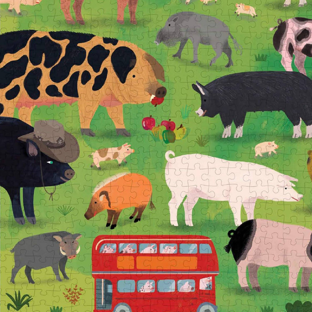 Princeton Architectural Press: Pigology Puzzle (1000pc Jigsaw) Board Game