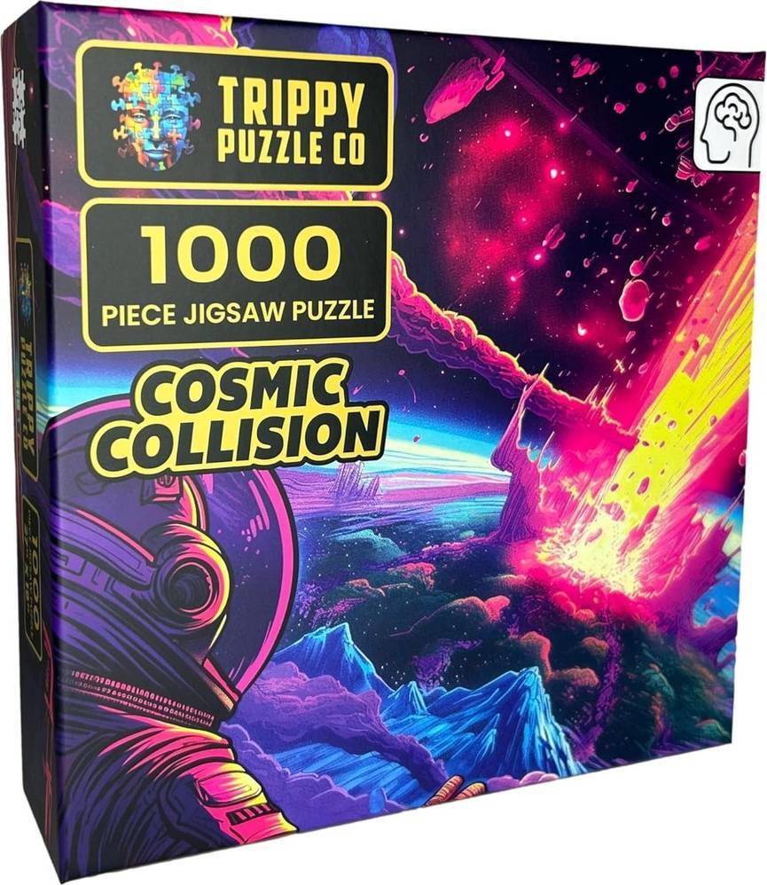 Trippy Puzzles: Cosmic Collision Puzzle (1000pc Jigsaw) Board Game