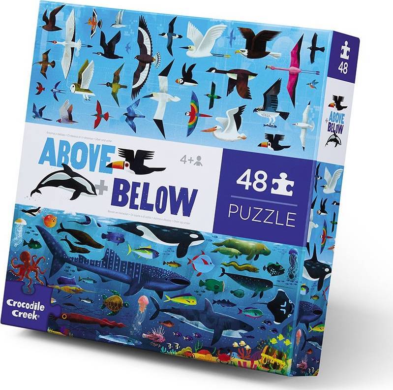 Crocodile Creek: Above & Below Sea and Sky Puzzle (48pc Jigsaw) Board Game