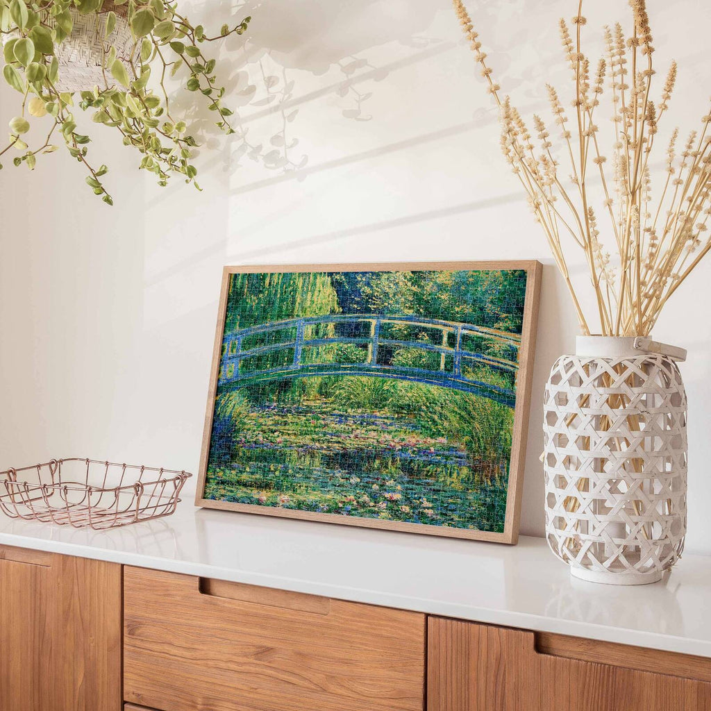 Hinkler: Mindbogglers Gold - Bridge Over a Pond of Water Lilies Puzzle (1000pc Jigsaw) Board Game