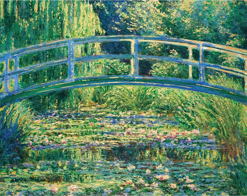 Hinkler: Mindbogglers Gold - Bridge Over a Pond of Water Lilies Puzzle (1000pc Jigsaw) Board Game