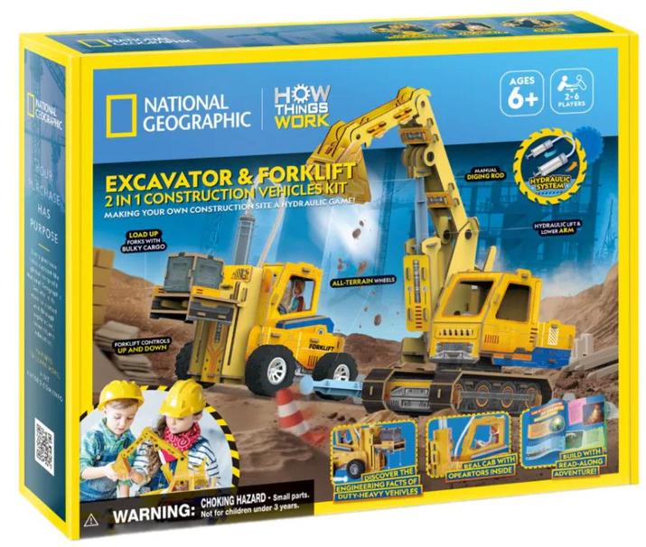 Cubic Fun: 3D Puzzle - Excavator & Forklift Board Game