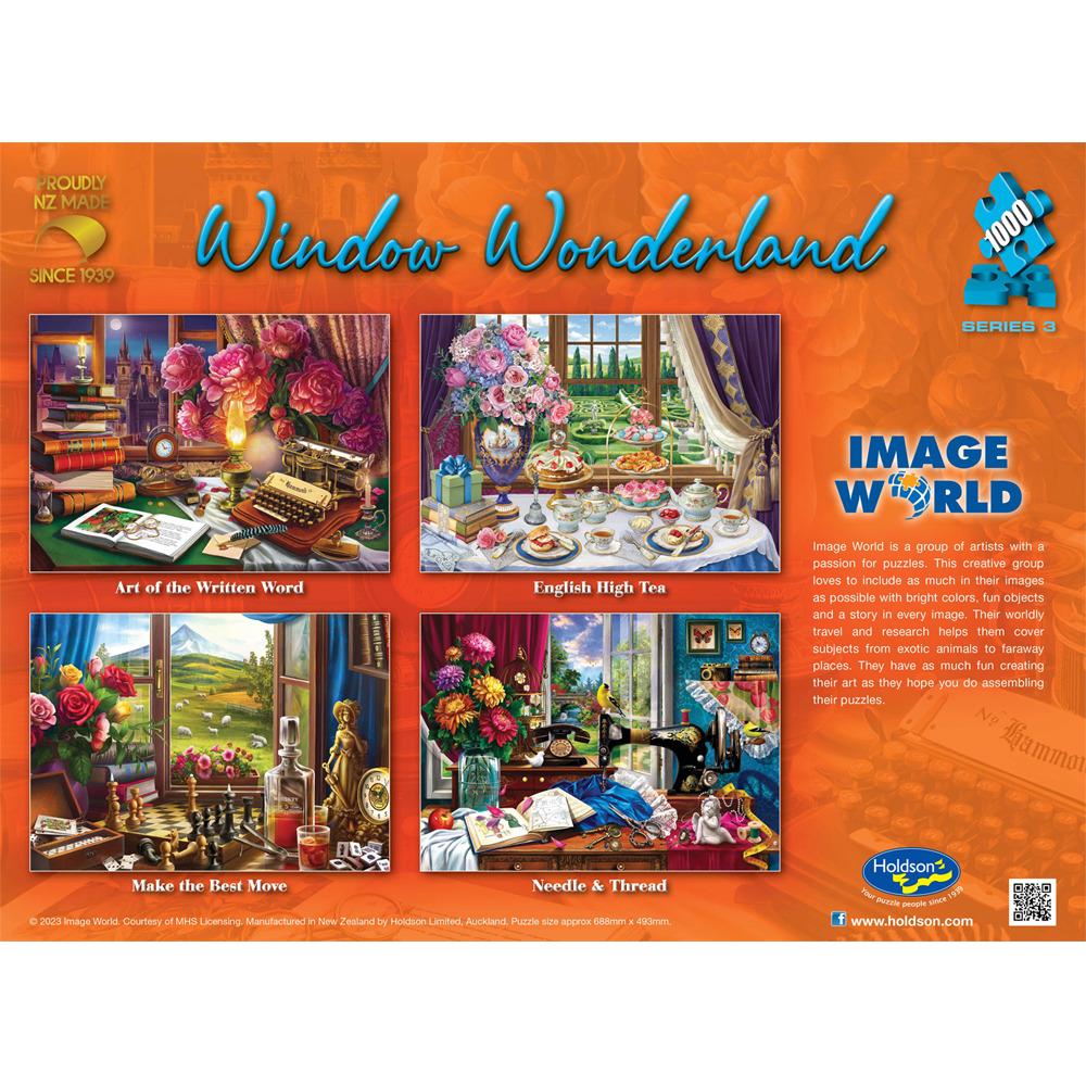 Window Wonderland: Art of the Written Word (1000pc Jigsaw) Board Game