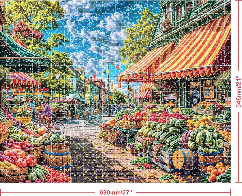 Hinkler: Mindbogglers Artisan - Farmers Market Puzzle (1000pc Jigsaw) Board Game