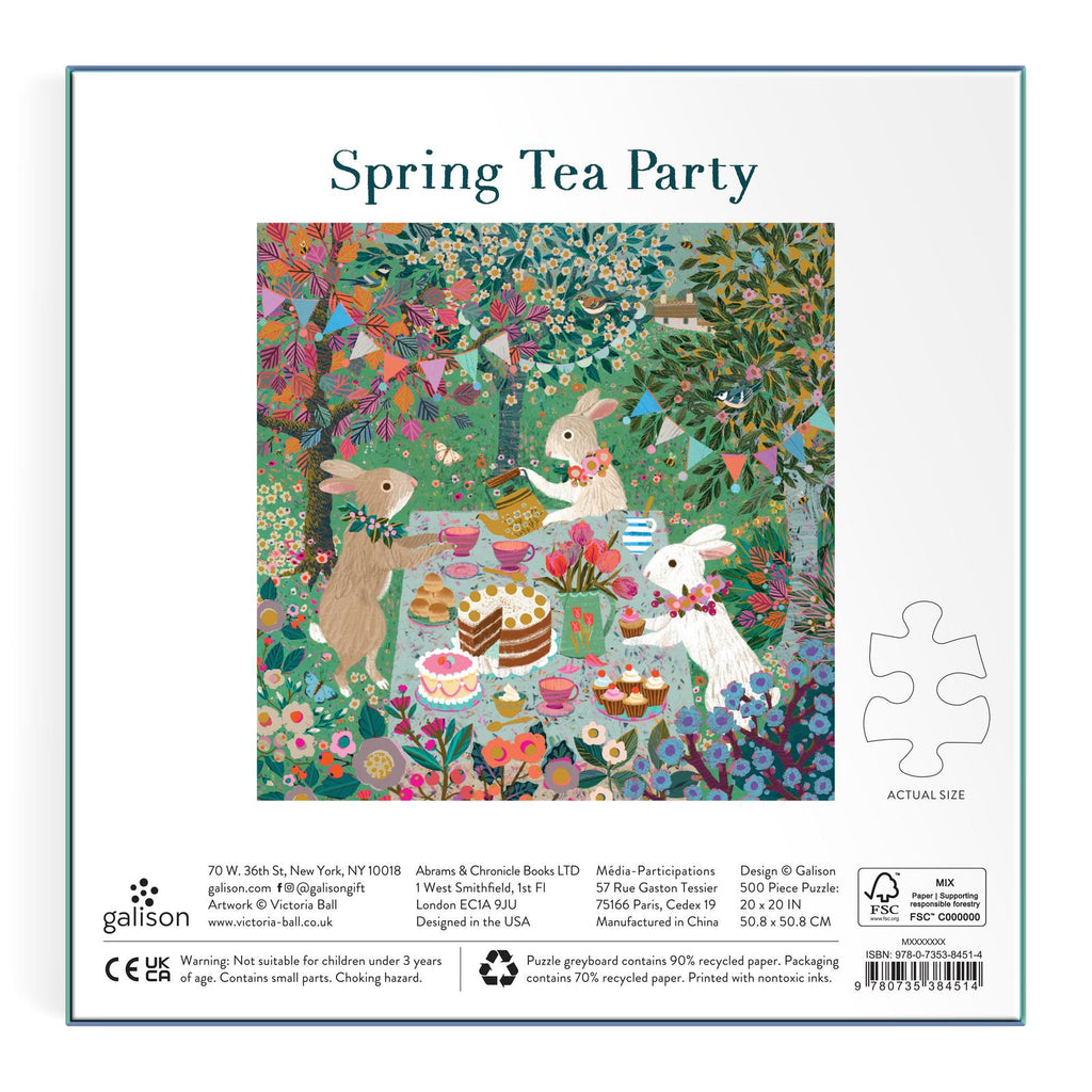 Galison: Spring Tea Party - 500 Piece Puzzle Board Game