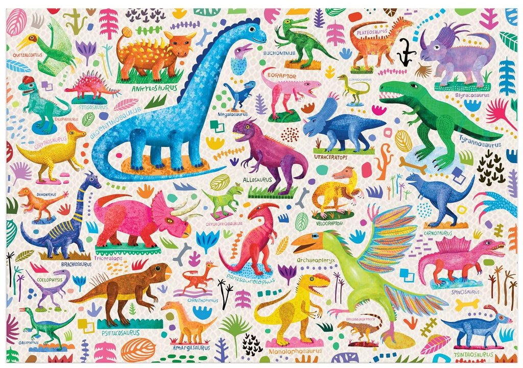 Mudpuppy: Mighty Dinosaurs - 100 piece puzzle Board Game