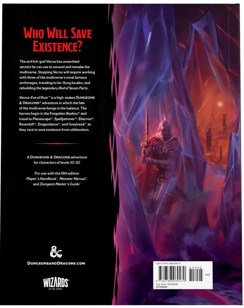 Dungeons & Dragons - Vecna: Eve Of Ruin By Wizards Rpg Team