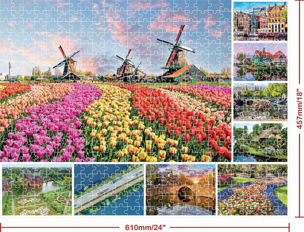 Hinkler: Mindbogglers - Take Me to the Netherlands Puzzle (500pc Jigsaw) Board Game
