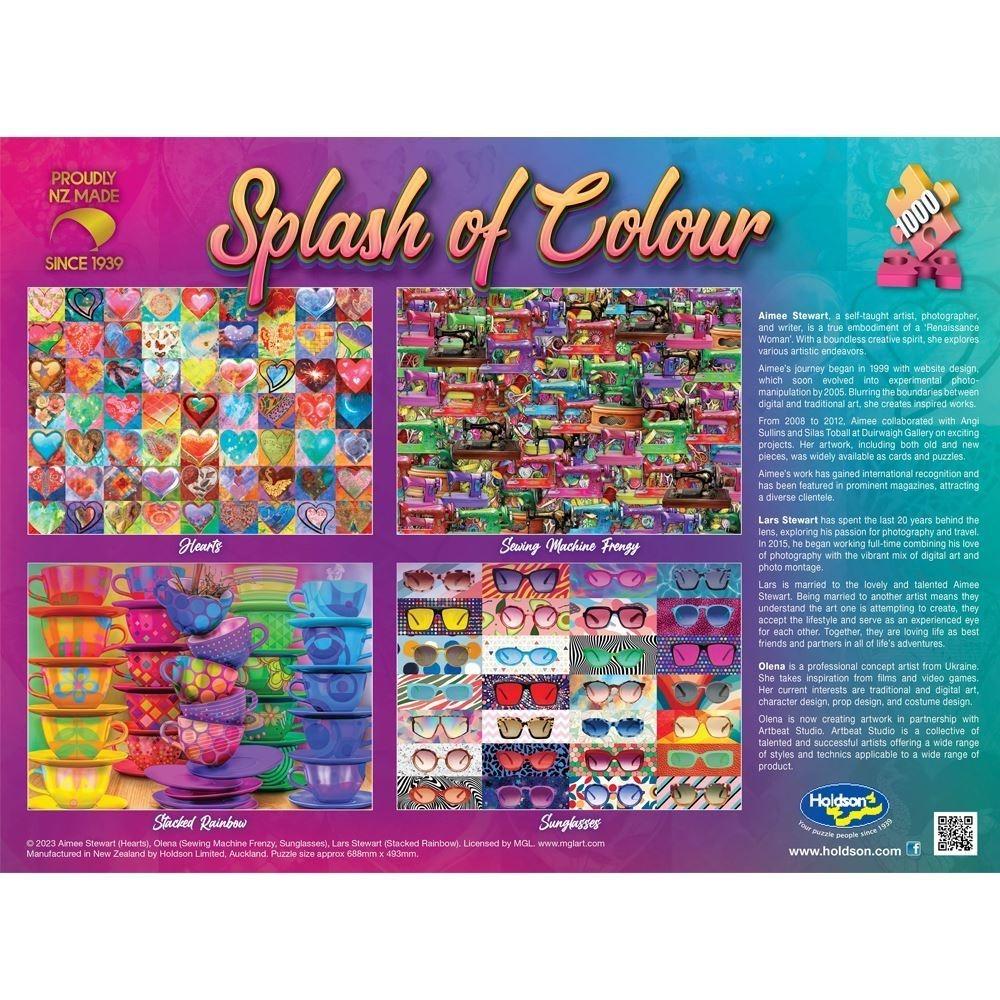 Splash of Colour: Sunglasses (1000pc Jigsaw) Board Game